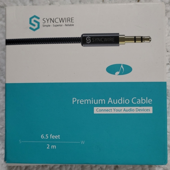 Aux Cable Auxiliary Audio Cable  Headphone Cord - Picture 2 of 9